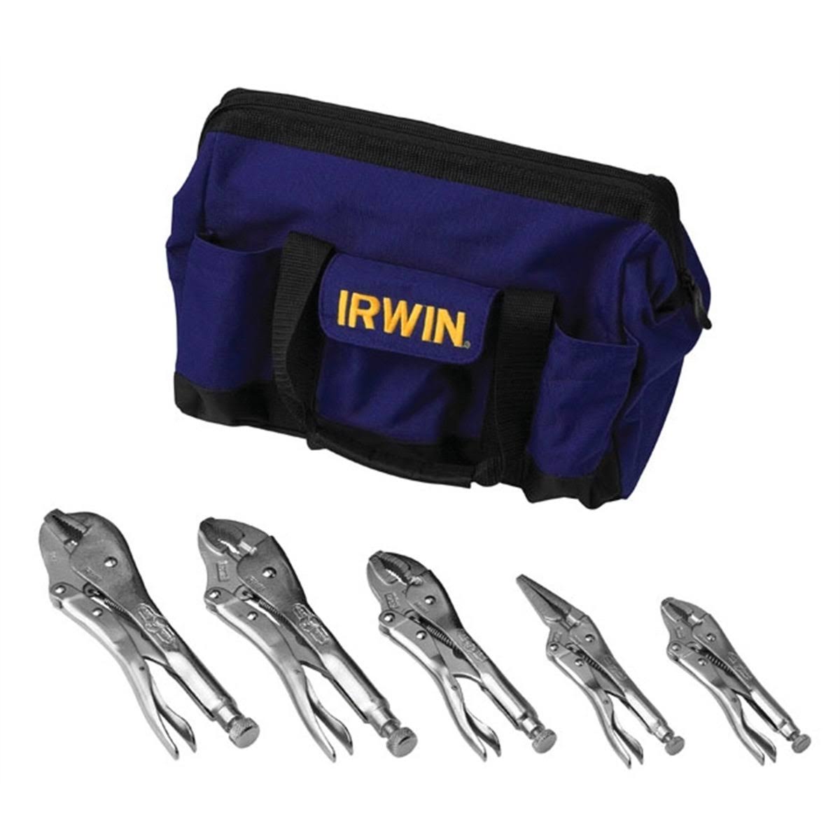 Irwin Vise-Grip 5-Piece Locking Pliers Set with Carrying Bag
