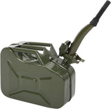 Portable 10L / 2.5-Gallon Metal Diesel and Gas-Fuel Tank with Pipe, Cold-Rolled Plate, Green 1
