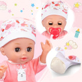 25-Piece Baby Doll Care Playset with 14 Doll Toys, Cradle, High Chair, Milk Bottle, Pacifier and Diaper for Girls and Boys Ages 3, 4, 5, 6+