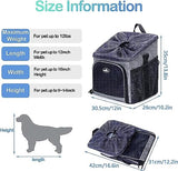 Foldable Removable Dog Bike Basket Carrier with Reflective Strips and 2 Side Storage Pockets for Cats and Small Dogs