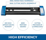 VEVOR 53 Inch Vinyl Cutter Plotter with Automatic Paper Feed, Adjustable Speed, Floor Stand, and Signmaster Software
