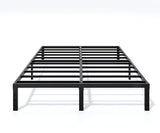 14-Inch Full Platform Bed Frame, Heavy-Duty Metal Mattress Foundation with Underbed Storage, No Box Spring Required, Easy Assembly and Noise-Free Support