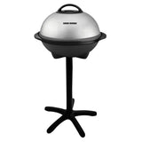 George Foreman Silver Electric Grill for 12+ Servings, Up to 15
