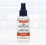 J.R. Watkins Original Pain Relieving Liniment Misting Spray, Fast-Acting Muscle Reliever for Arthritis Aches & Pains, 4 fl oz, 6 Pack