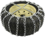 The ROP Shop Pair of 2 Link Tire Chains with Tensioners, 23×10.5×12, for Snow Blowers, Lawn and Garden Tractors, Mowers, Riders, UTVs, ATVs and Utility Vehicles