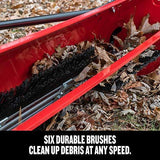 Craftsman CMXGZBF7124546 Tow-Behind Lawn Sweeper, 52, Black