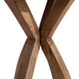 Kate and Laurel Soleyn 20 x 20 x 25 Mid-Century Round Wood Side Table, Natural Finish