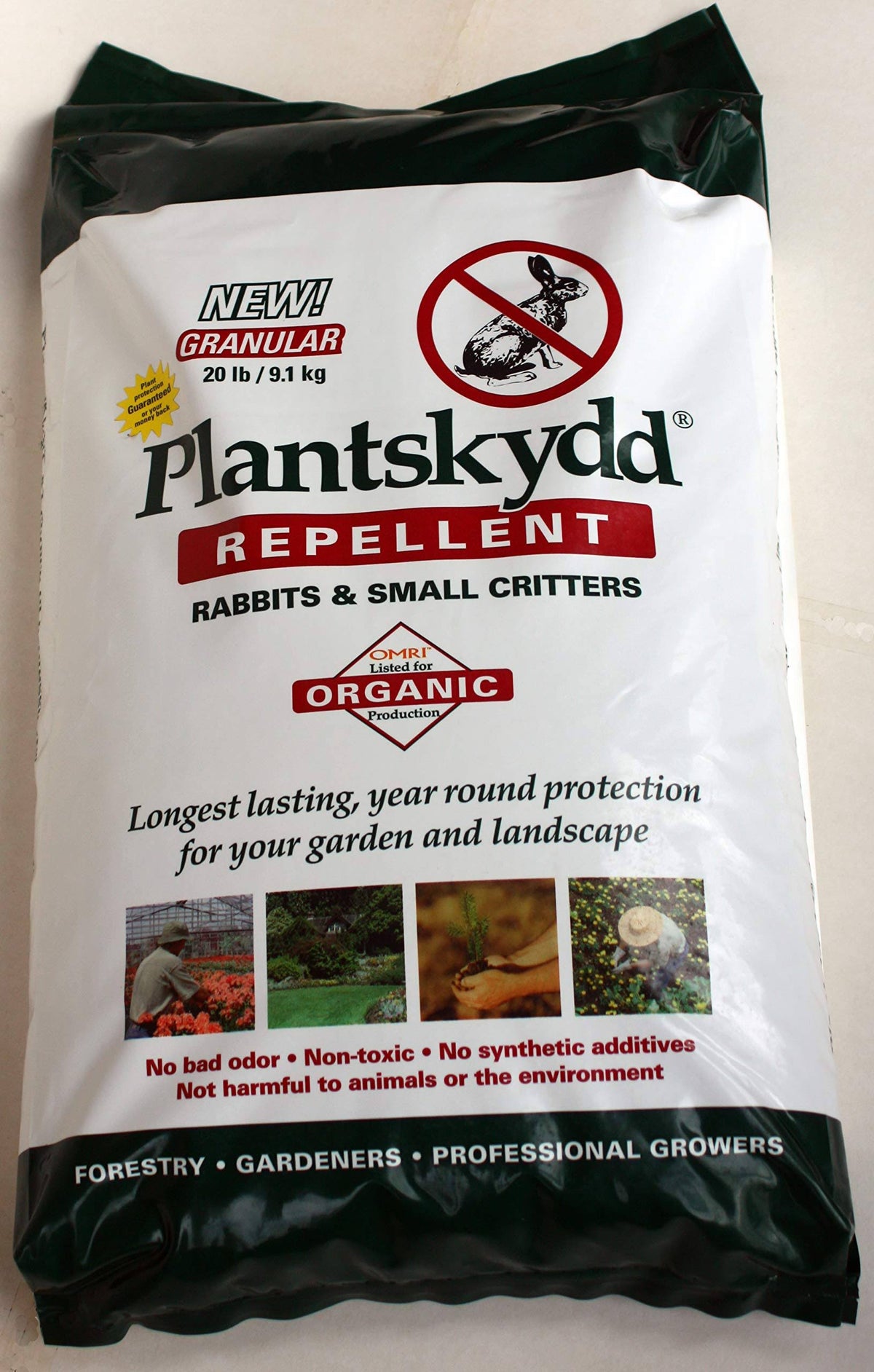 Plantskydd Organic Granular Repellent for Rabbits and Small Critters, 20lb Package