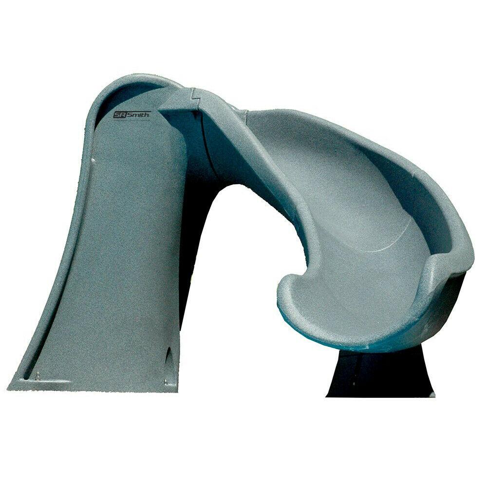 S.R. Smith 698-209-58124 Cyclone Right-Curve Swimming Pool Slide, Gray Granite