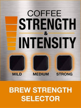 Krups KM785D50 Grind-and-Brew Coffee Maker with 10-Cup Capacity