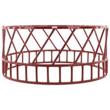 Tarter 2-Piece Red Cattle Hay Feeder, Heavy-Duty 14g2o Slant Bar Design