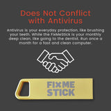 FixMeStick Gold Virus Removal Tool for Windows PCs, Unlimited 1-Year Use on Up to 3 Laptops or Desktops, Compatible with Your Antivirus
