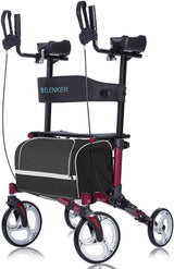 Folding Upright Walker for Seniors with a Straight Standing Design