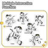 Interactive Programmable Robot Dog with Remote Control, Touch Response and Stunt Features