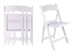 BTEXPERT 4-Piece Resin Folding Chair Set with Vinyl-Padded Seats, Lightweight Indoor and Outdoor Seating for Home, Events, Parties, Picnics, Kitchens, Churches, Schools and Weddings