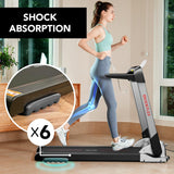 Ovicx Foldable Electric Treadmill for Home with Lightweight Compact Design, Portable Fold-Up Frame, and Space-Saving Profile for Apartments