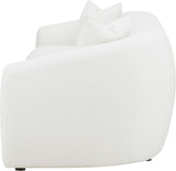 Isabella Upholstered Sofa by Coaster Home Furnishings, White with Tight-Back Seating