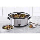 Crock-Pot SCV700SS 7-Quart Oval Manual Slow Cooker with Stainless Steel Finish