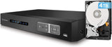 Amcrest AMDV8M16-H5 4K UltraHD 16-Channel DVR Security Camera Recorder with 8MP Support, Analog/IP Compatibility, and Remote Smartphone Access; Hard Drive and Cameras Not Included