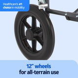 Medline Lightweight Portable Transport Wheelchair
