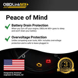 OBDLink MX+ Bluetooth OBD2 Scanner for iPhone, Android, and Windows