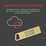 FixMeStick Gold Virus Removal Tool for Windows PCs, Unlimited 1-Year Use on Up to 3 Laptops or Desktops, Compatible with Your Antivirus