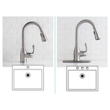 Moen Kaden Kitchen Faucet with Single Handle, Pull-Down Sprayer, and Stainless Finish
