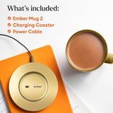 Ember Temperature Control Smart Mug 2, 14 Oz App-Controlled Heated Coffee Cup with Improved Design & 80-Minute Battery Life, White