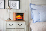 Heat Surge Mini Glo Portable Electric Fireplace Heater with Remote Control