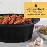 Crock-Pot 8-Quart Programmable Slow Cooker with Auto Warm Setting and Black Stainless Steel Finish