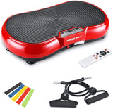 Wonder Maxi 3D Vibration Plate Exercise Machine with Dual-Motor Oscillation, Remote Control and Resistance Bands for Whole-Body Workouts, Weight Loss and Toning