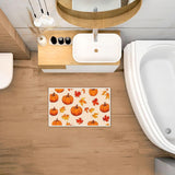 Washable Fall Pumpkin Welcome Door Mat, 19.7×31.5in, Vibrant Indoor Entryway Rug for Backyard, Garage and Yard Decor