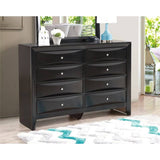 Glory Furniture Marilla Black 8-Drawer Dresser, Model G1500-D