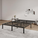 14-Inch Full Platform Bed Frame, Heavy-Duty Metal Mattress Foundation with Underbed Storage, No Box Spring Required, Easy Assembly and Noise-Free Support