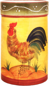 Tuscan Sunshine Country Rooster Hand-Painted Canister Set