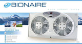 Bionaire Twin-Window Fan for Room Ventilation