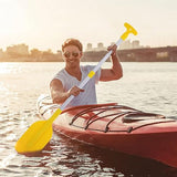 2-Piece Telescopic Boat Paddle Set with Plastic Blades and Aluminum Alloy Shafts, Adjustable Oars for Kayaking, Rafting and Canoeing