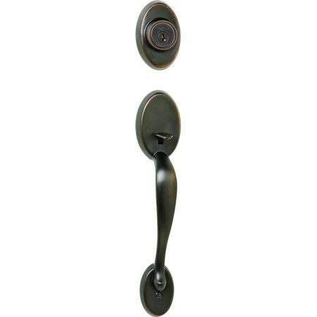 Kwikset 800CE 11P SMT Lip RCAL RC Chelsea Exterior Handleset with SmartKey, Venetian Bronze