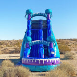 JumpOrange 19-Foot Inflatable Water Slide with Splash Pool, Commercial-Grade Electric Design for Adults and Kids, Includes Blower, Stakes and Storage Bag, 36-Foot Long x 15-Foot Wide