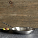 All-Clad D5 8×22 Fry Pan Crafted from Brushed Stainless Steel