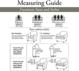 SureFit Home Décor SF38684 Stretch Pique Slipcover for Recliner Wingback Chairs, Two-Piece Form-Fit Design, Polyester/Spandex, Machine Washable, Cream