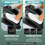 ANCHEER Under-Desk Elliptical Pedal Exerciser with Smart LCD Display & Remote, Quiet Low-Impact Seated Leg Workout for Seniors, Office or Home