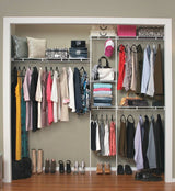 ClosetMaid 1628 White Closet Organizer Kit for Spaces from 5 Ft. to 8 Ft.