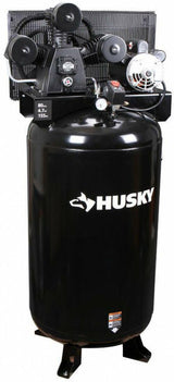 Husky Electric Air Compressor with 80-Gallon Tank, 3-Cylinder Single-Stage Design