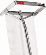 SNOWPEELER Premium Roof Snow Removal Rake with 30 ft. Reach, Designed for Long or Low-Pitched Roofs