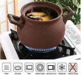 Ceramic Casserole Cooking Pot Crafted from Clay Stoneware, Japanese Stew and Oven Bakeware for Cazuelas de Barro