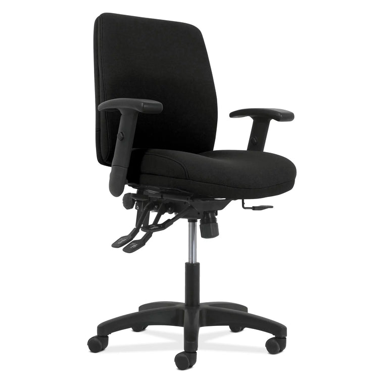 The HON Network Series Task Chair with Seat Control, Black