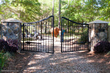 GC Ghost Controls TSS1XP Solar Automatic Gate Opener Kit for Swing Gates Up to 20 Feet, Heavy-Duty Single-Gate System
