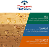 Thompsons WaterSeal Transparent Waterproofing Wood Stain and Sealer, Harvest Gold, 1 Gallon