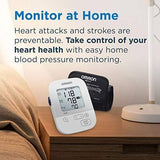 Omron Silver Upper-Arm Blood Pressure Monitor with Digital Display and Bluetooth Connectivity